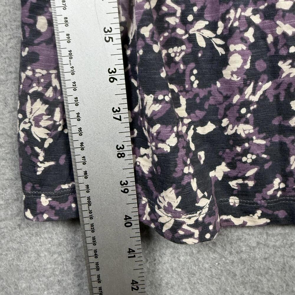 Ann Taylor LOFT Women's Size 10 Purple Black Floral Sleeveless Belted Dress - Picture 4 of 8